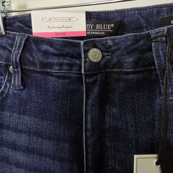 Sz 11 **PETITE** Judy Blue Dark Blue STRAIGHT LEG, Mid Rise Jeans - Picture 5 of 6